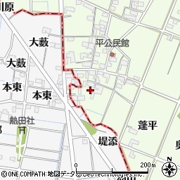 愛知県一宮市玉野平1178周辺の地図