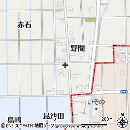 愛知県一宮市大和町南高井野間周辺の地図