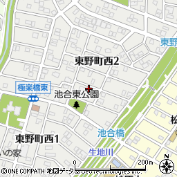 愛知県春日井市東野町西2丁目3-4周辺の地図