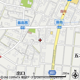 愛知県小牧市藤島町居屋敷209周辺の地図