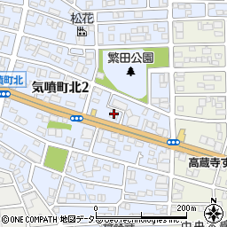 名古屋銀行高蔵寺支店周辺の地図