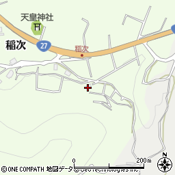 京都府船井郡京丹波町稲次迫畑周辺の地図
