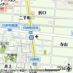愛知県岩倉市川井町寺山24周辺の地図