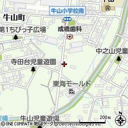 愛知県春日井市牛山町2276周辺の地図