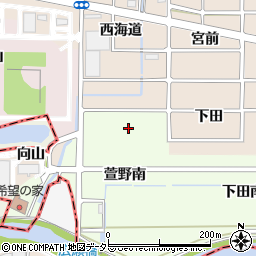 愛知県岩倉市川井町萱野周辺の地図