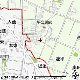 愛知県一宮市玉野平1176周辺の地図