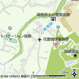 神奈川県足柄下郡箱根町仙石原804-2周辺の地図