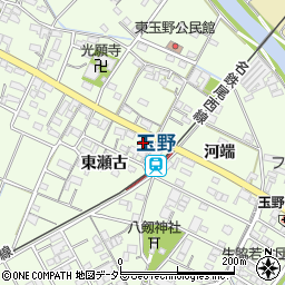愛知県一宮市玉野東瀬古24周辺の地図