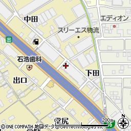 愛知県一宮市丹陽町九日市場下田13周辺の地図