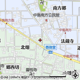 愛知県一宮市萩原町西御堂往還北周辺の地図