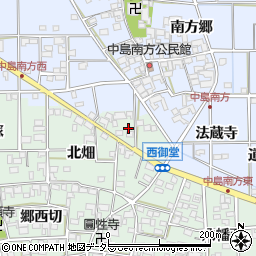 愛知県一宮市萩原町西御堂（往還北）周辺の地図