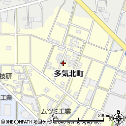 愛知県小牧市多気北町87周辺の地図