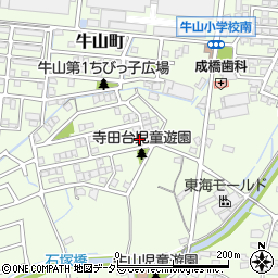 愛知県春日井市牛山町1029-74周辺の地図