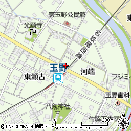 愛知県一宮市玉野東瀬古21周辺の地図