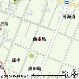愛知県一宮市玉野西田島周辺の地図
