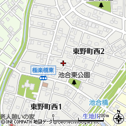 愛知県春日井市東野町西2丁目8-16周辺の地図