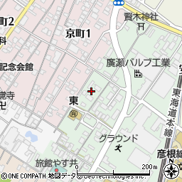 滋賀県彦根市安清町7周辺の地図