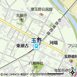 愛知県一宮市玉野東瀬古22周辺の地図