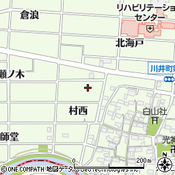 愛知県岩倉市川井町（三ツ杁）周辺の地図
