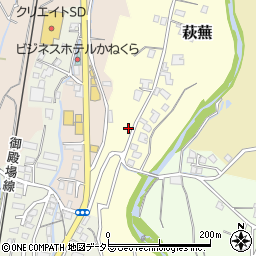 静岡県御殿場市萩蕪22周辺の地図