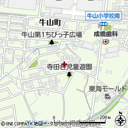 愛知県春日井市牛山町1029-64周辺の地図