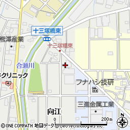 愛知県小牧市藤島町向江15周辺の地図