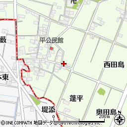 愛知県一宮市玉野西田島9周辺の地図