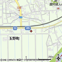 愛知県春日井市玉野町721周辺の地図
