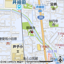 眼蔵寺周辺の地図