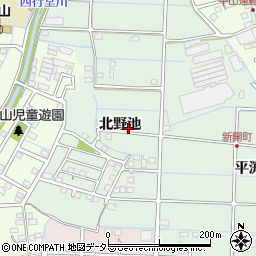 愛知県春日井市新開町周辺の地図