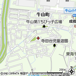愛知県春日井市牛山町1029-86周辺の地図