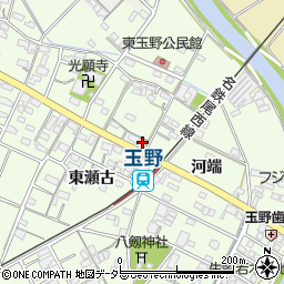 愛知県一宮市玉野東瀬古23周辺の地図