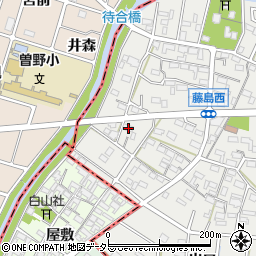 愛知県小牧市藤島町居屋敷55周辺の地図