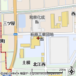 愛知県一宮市萩原町中島（伊勢田）周辺の地図