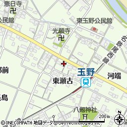 愛知県一宮市玉野東瀬古2077周辺の地図