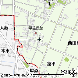 愛知県一宮市玉野（平）周辺の地図