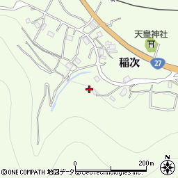 京都府船井郡京丹波町稲次清水周辺の地図