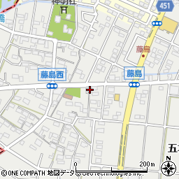 愛知県小牧市藤島町居屋敷215周辺の地図