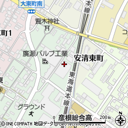 滋賀県彦根市安清町3周辺の地図