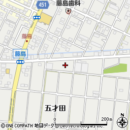 愛知県小牧市藤島町周辺の地図