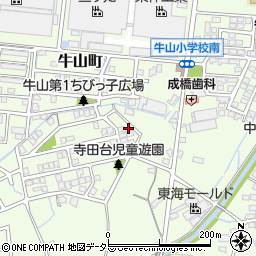 愛知県春日井市牛山町1029-121周辺の地図