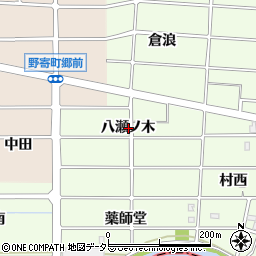 愛知県岩倉市川井町八瀬ノ木周辺の地図