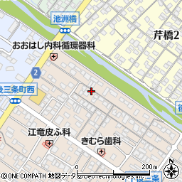 滋賀県彦根市後三条町周辺の地図