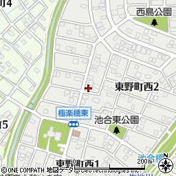 愛知県春日井市東野町西2丁目7-1周辺の地図