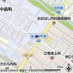 近江牛焼肉ＭＡＷＡＲＩ彦根店周辺の地図