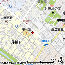 オランジュ平和堂彦根銀座店周辺の地図