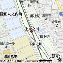 愛知県稲沢市陸田町（上東之川）周辺の地図