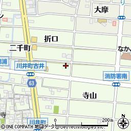 愛知県岩倉市川井町折口61周辺の地図