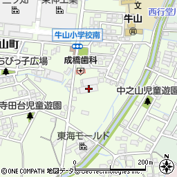 愛知県春日井市牛山町2293周辺の地図