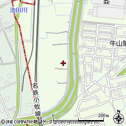 愛知県春日井市牛山町50周辺の地図